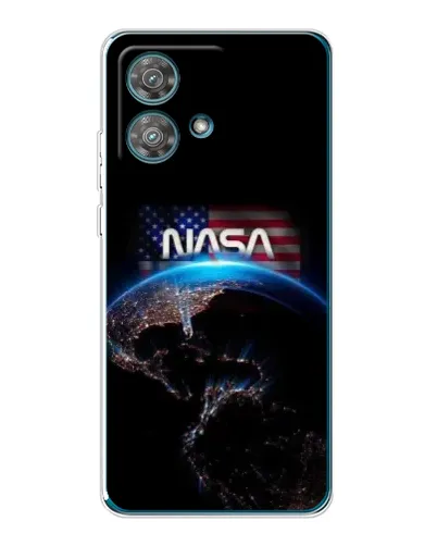 Чехол для Motorola Edge 40 Neo с картинкой «Земля из космоса NASA»
