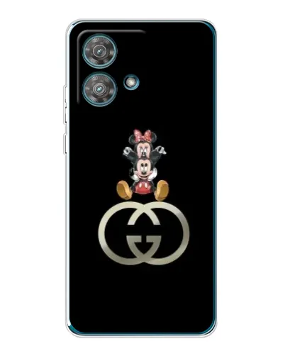 Чехол для Motorola Edge 40 Neo с картинкой «Минни Маус на лого» Чехол для Motorola Edge 40 Neo с картинкой «Минни Маус на лого»