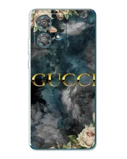Чехол для Motorola Edge 40 Neo с картинкой «Абстрактные цветы Gucci» Чехол для Motorola Edge 40 Neo с картинкой «Абстрактные цветы Gucci»