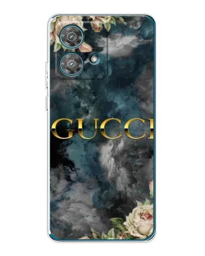 Чехол для Motorola Edge 40 Neo с картинкой «Абстрактные цветы Gucci» Чехол для Motorola Edge 40 Neo с картинкой «Абстрактные цветы Gucci»