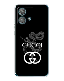 Чехол для Motorola Edge 40 Neo с картинкой «Gucci — серебряная змея» Чехол для Motorola Edge 40 Neo с картинкой «Gucci — серебряная змея»