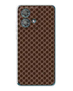Чехол для Motorola Edge 40 Neo с картинкой «Gucci — шоколадная сетка» Чехол для Motorola Edge 40 Neo с картинкой «Gucci — шоколадная сетка»