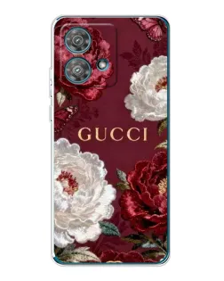 Чехол для Motorola Edge 40 Neo с картинкой «Gucci — бордовые розы» Чехол для Motorola Edge 40 Neo с картинкой «Gucci — бордовые розы»