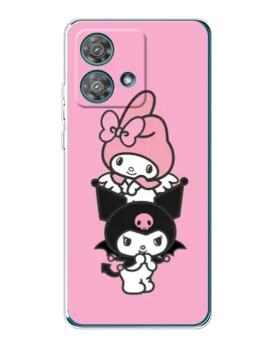 Чехол для Motorola Edge 40 Neo с картинкой «My Melody и Kuromi»
