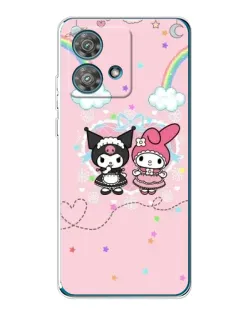 Чехол для Motorola Edge 40 Neo с картинкой «My Melody и Kuromi»
