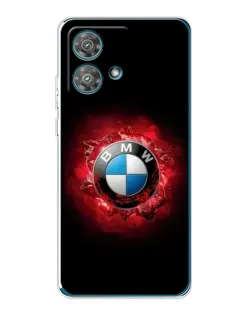 Чехол для Motorola Edge 40 Neo с картинкой «Логотип BMW — вспышка»