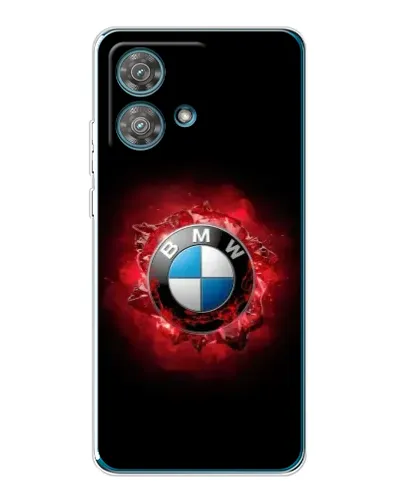 Чехол для Motorola Edge 40 Neo с картинкой «Логотип BMW — вспышка»