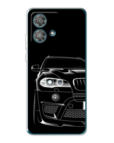 Чехол для Motorola Edge 40 Neo с картинкой «Темный силуэт BMW»