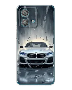 Чехол для Motorola Edge 40 Neo с картинкой «BMW в свете фар»