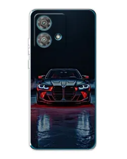 Чехол для Motorola Edge 40 Neo с картинкой «BMW на мокрой дороге»