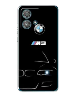 Чехол для Motorola Edge 40 Neo с картинкой «Минималистичный принт BMW M3»