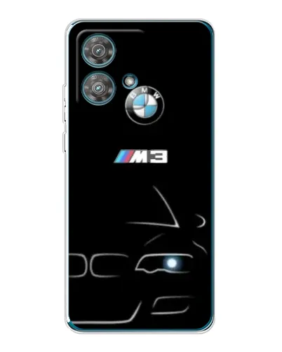 Чехол для Motorola Edge 40 Neo с картинкой «Минималистичный принт BMW M3»