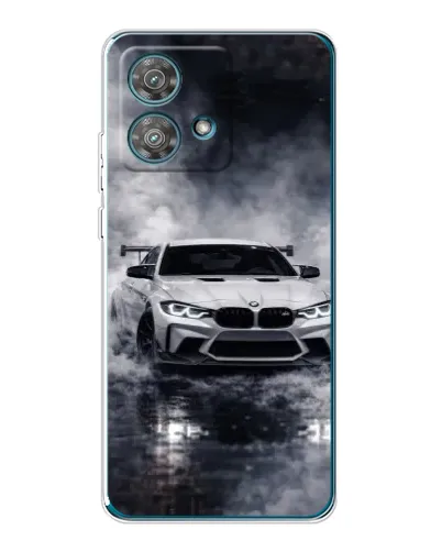 Чехол для Motorola Edge 40 Neo с картинкой «BMW сквозь туман»