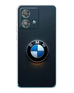 Чехол для Motorola Edge 40 Neo с картинкой «Логотип BMW — минимализм»
