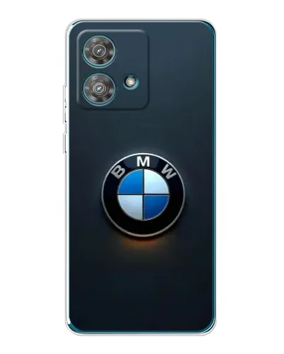 Чехол для Motorola Edge 40 Neo с картинкой «Логотип BMW — минимализм»