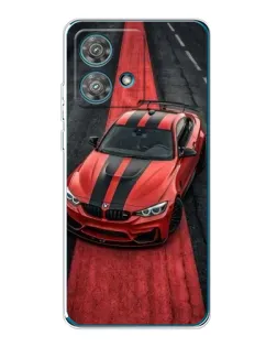 Чехол для Motorola Edge 40 Neo с картинкой «BMW на красной дорожке»