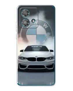 Чохол для Motorola Edge 40 Neo з картинкою «BMW в білому диму» Чохол для Motorola Edge 40 Neo з картинкою «BMW в білому диму»