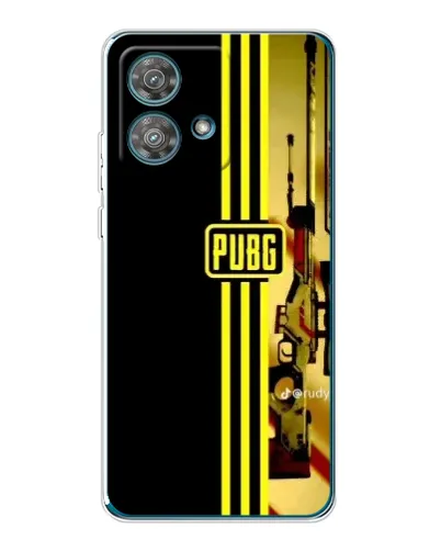 Чехол для Motorola Edge 40 Neo с картинкой «PUBG — камуфляжный шлем»