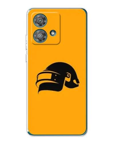 Чехол для Motorola Edge 40 Neo с картинкой «PUBG — золотой шлем»