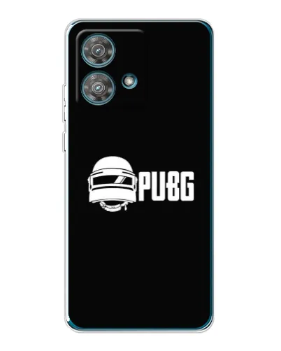 Чехол для Motorola Edge 40 Neo с картинкой «PUBG — классический лого»