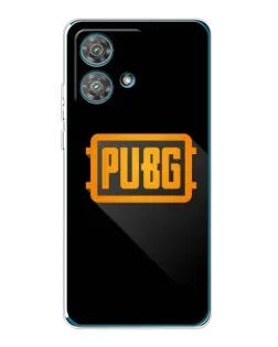 Чехол для Motorola Edge 40 Neo с картинкой «PUBG — рамка лого»