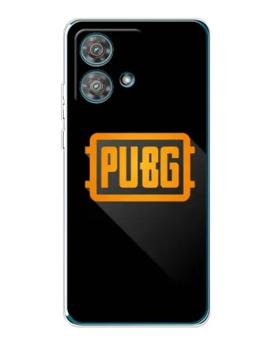 Чехол для Motorola Edge 40 Neo с картинкой «PUBG — рамка лого»