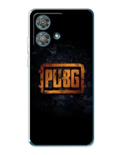 Чехол для Motorola Edge 40 Neo с картинкой «PUBG — золотой логотип»
