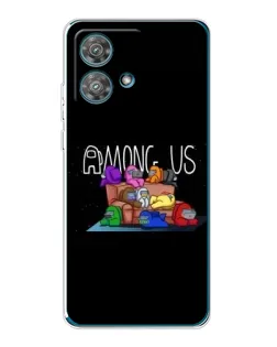 Чехол для Motorola Edge 40 Neo с картинкой «Логотип Among Us»