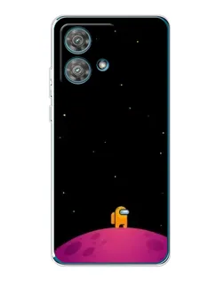 Чехол для Motorola Edge 40 Neo с картинкой «Одинокий герой на планете»