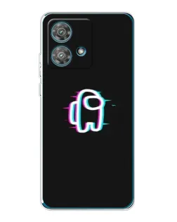 Чехол для Motorola Edge 40 Neo с картинкой «Among Us неон»