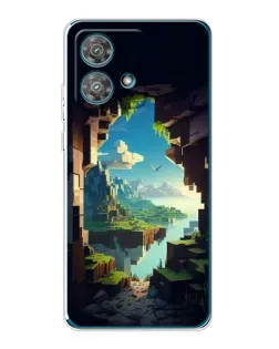 Чехол для Motorola Edge 40 Neo с картинкой «Вид из пещеры»