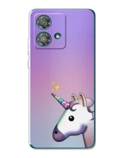 Чехол для Motorola Edge 40 Neo с картинкой «Единорог градиент»