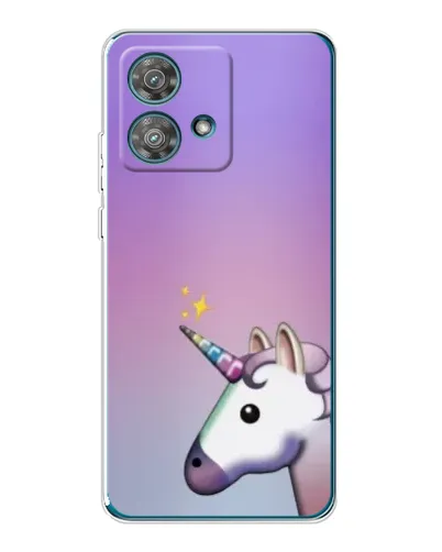 Чехол для Motorola Edge 40 Neo с картинкой «Единорог градиент»