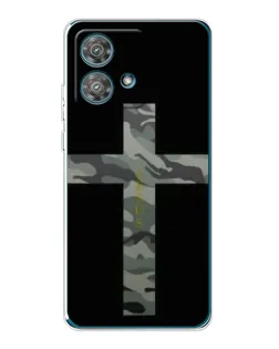 Чехол для Motorola Edge 40 Neo с картинкой «Милитари Крест»
