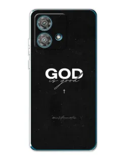 Чехол для Motorola Edge 40 Neo с картинкой «GOD — Бог над всем»