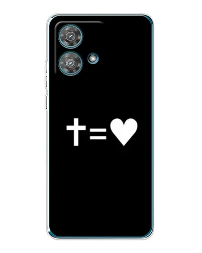 Чехол для Motorola Edge 40 Neo с картинкой «Крест и Сердце» Чехол для Motorola Edge 40 Neo с картинкой «Крест и Сердце»