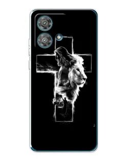 Чохол для Motorola Edge 40 Neo з картинкою «Сяючий хрест Jesus»