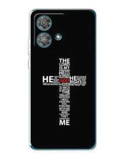 Чохол для Motorola Edge 40 Neo з картинкою «Текстовий хрест»