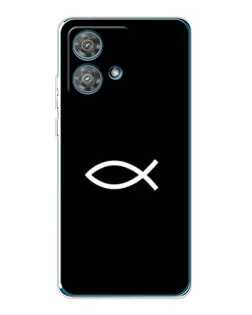Чохол для Motorola Edge 40 Neo з картинкою «Символ риби Jesus»