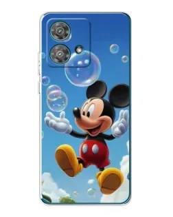 Чехол для Motorola Edge 40 Neo с картинкой «Mickey и мыльные пузыри»
