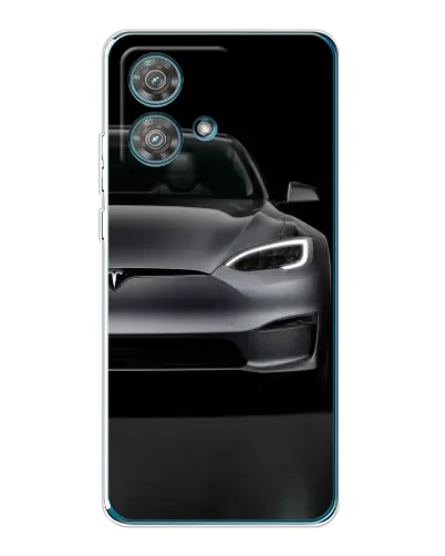 Чехол для Motorola Edge 40 Neo с картинкой «Tesla Model S Look»