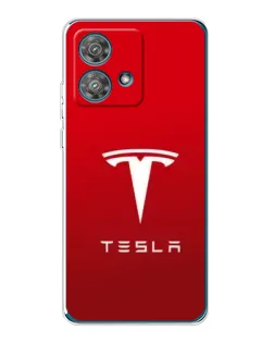 Чехол для Motorola Edge 40 Neo с картинкой «Tesla Red Classic»