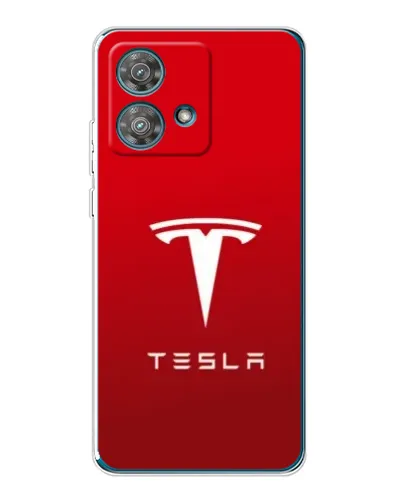 Чехол для Motorola Edge 40 Neo с картинкой «Tesla Red Classic»