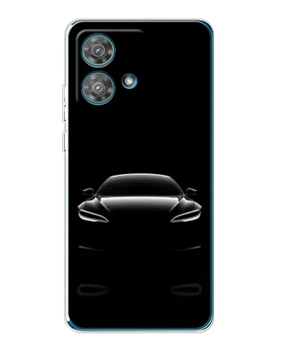 Чехол для Motorola Edge 40 Neo с картинкой «Силуэт Tesla Night»
