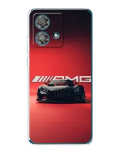Чехол для Motorola Edge 40 Neo с картинкой «Mercedes AMG — красная линия»