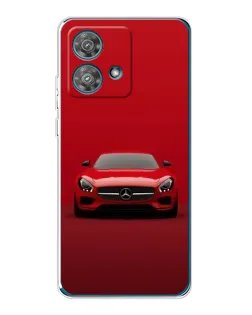 Чехол для Motorola Edge 40 Neo с картинкой «Красный Mercedes AMG»