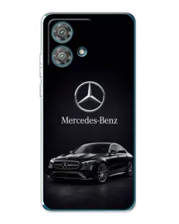Чехол для Motorola Edge 40 Neo с картинкой «Mercedes — решетка радиатора»