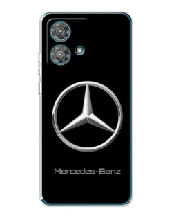 Чехол для Motorola Edge 40 Neo с картинкой «Mercedes Silver Logo»