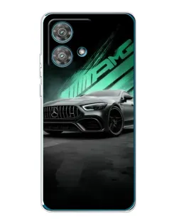 Чехол для Motorola Edge 40 Neo с картинкой «Темный Mercedes AMG»