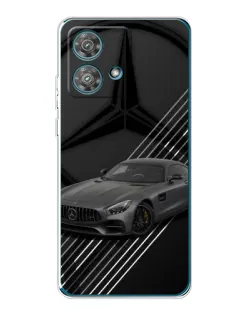 Чехол для Motorola Edge 40 Neo с картинкой «Mercedes AMG — графика»